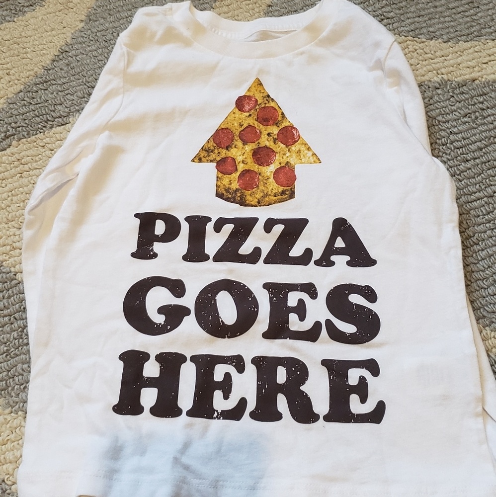 Children's Place Long Sleeve Pizza Tee